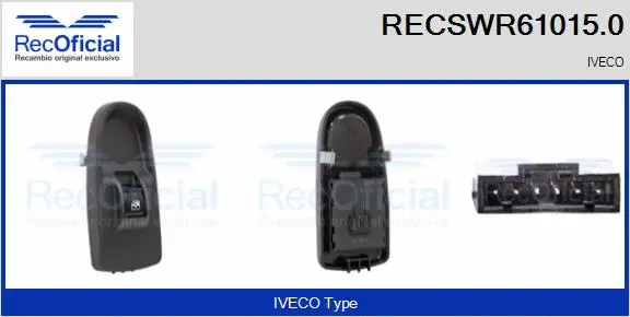 Switch, window regulator (RECSWR61015.0)