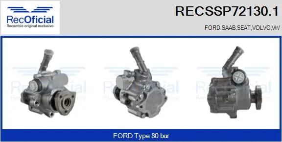 Hydraulic Pump, steering (RECSSP72130.1)
