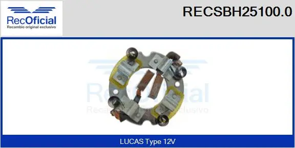 Holder, carbon brushes (RECSBH25100.0)