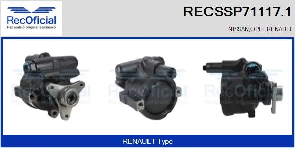 Hydraulic Pump, steering (RECSSP71117.1)