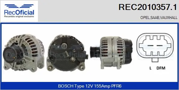 Alternator (REC2010357.1)