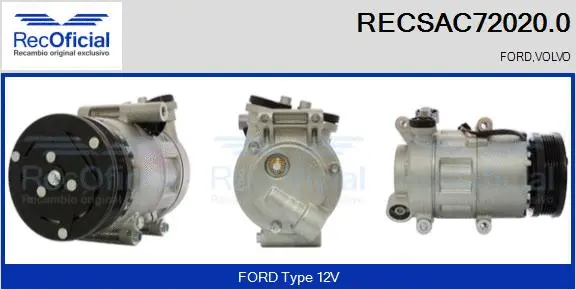 Compressor, air conditioning (RECSAC72020.0)