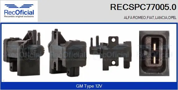 Pressure Converter, exhaust control (RECSPC77005.0)