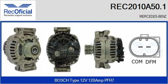 Alternator (REC2010A50.1)