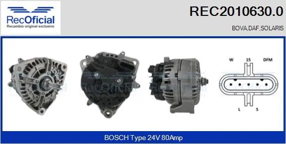 Alternator (REC2010630.0)