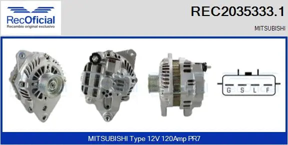 Alternator (REC2035333.1)