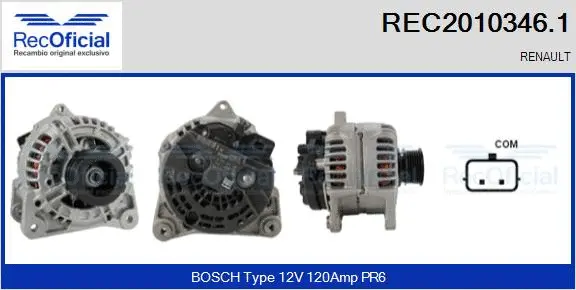 Alternator (REC2010346.1)