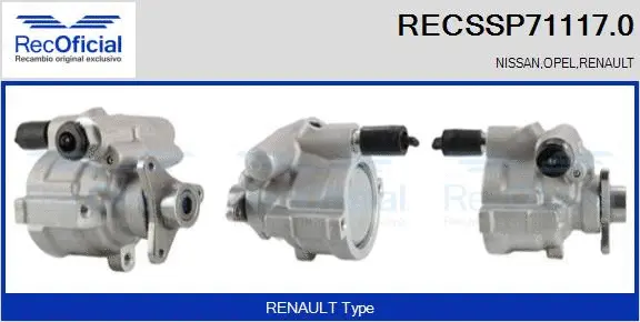 Hydraulic Pump, steering (RECSSP71117.0)