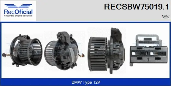 Interior Blower (RECSBW75019.1)