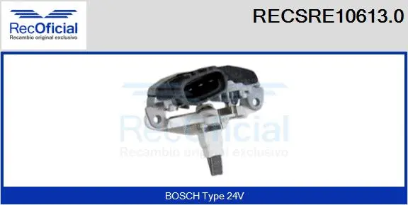 Alternator Regulator (RECSRE10613.0)