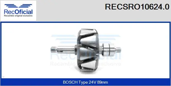 Rotor, alternator (RECSRO10624.0)