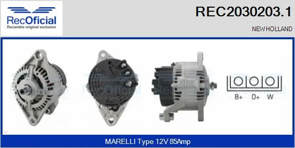 Alternator (REC2030203.1)