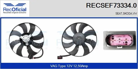 Fan, engine cooling (RECSEF73334.0)