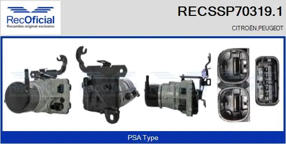 Hydraulic Pump, steering (RECSSP70319.1)