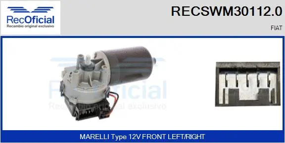 Wiper Motor (RECSWM30112.0)