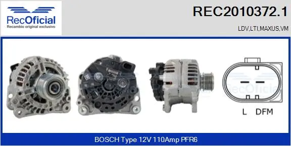 Alternator (REC2010372.1)