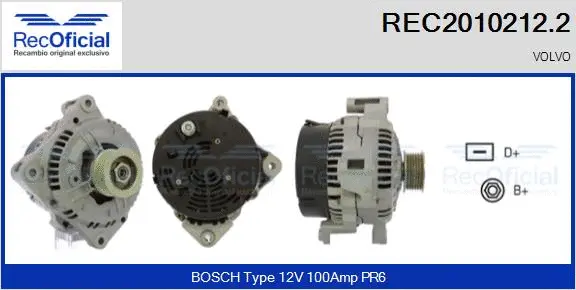 Alternator (REC2010212.2)