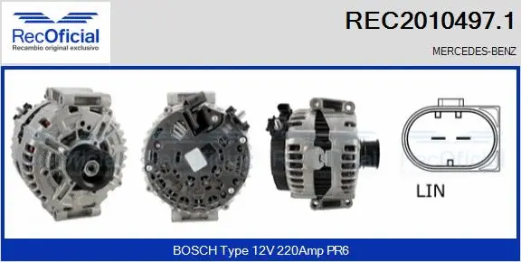 Alternator (REC2010497.1)