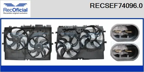 Electric Motor, radiator fan (RECSEF74096.0)