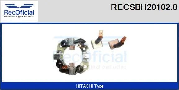 Holder, carbon brushes (RECSBH20102.0)