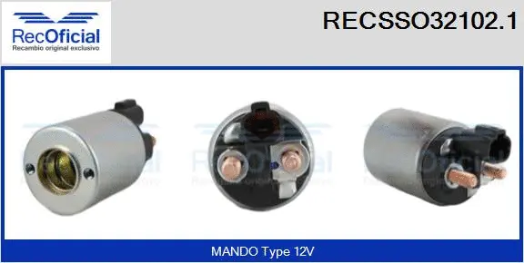 Solenoid Switch, starter (RECSSO32102.1)