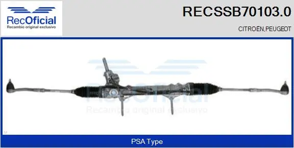 Steering Gear (RECSSB70103.0)
