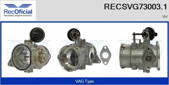 EGR Valve (RECSVG73003.1)