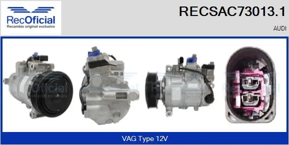 Compressor, air conditioning (RECSAC73013.1)