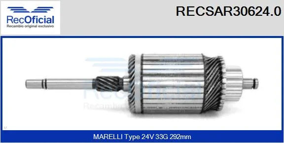 Armature, starter (RECSAR30624.0)