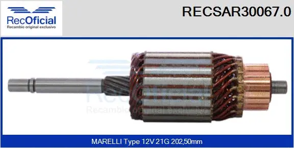 Armature, starter (RECSAR30067.0)