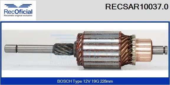Armature, starter (RECSAR10037.0)