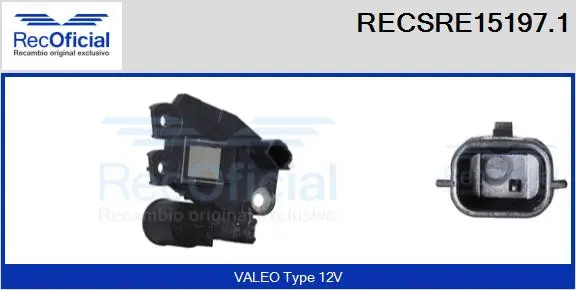 Alternator Regulator (RECSRE15197.1)