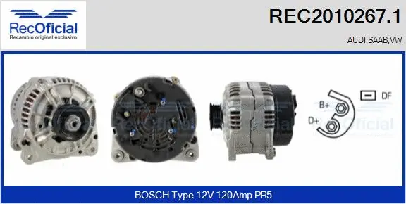 Alternator (REC2010267.1)