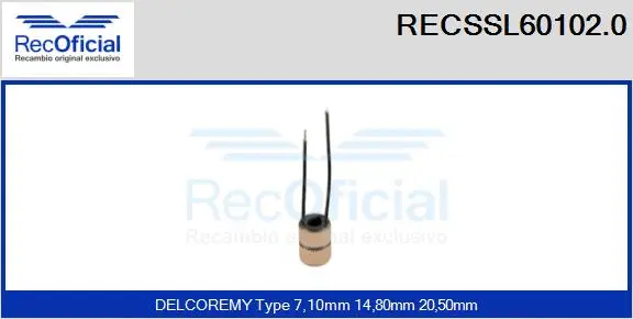Slip Ring, alternator (RECSSL60102.0)