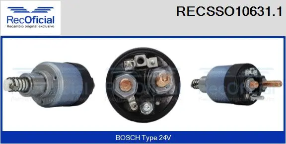 Solenoid Switch, starter (RECSSO10631.1)