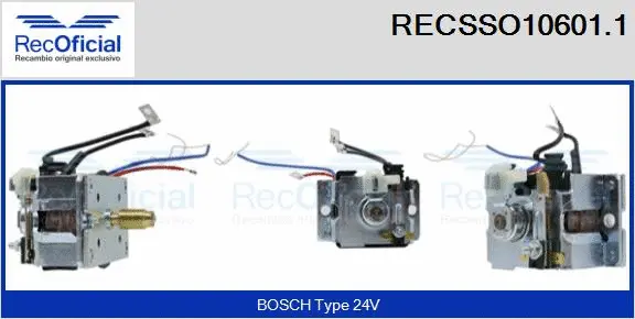 Solenoid Switch, starter (RECSSO10601.1)