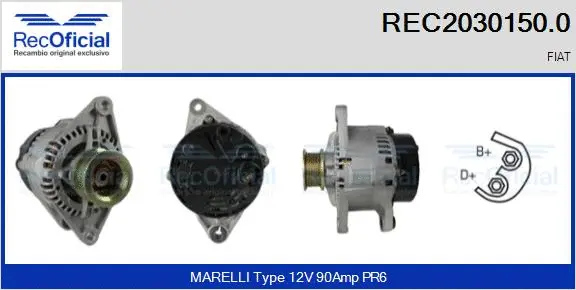 Alternator (REC2030150.0)