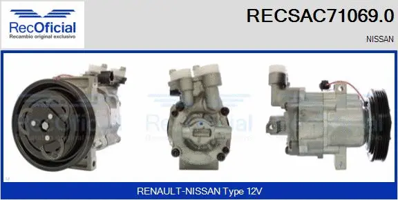 Compressor, air conditioning (RECSAC71069.0)