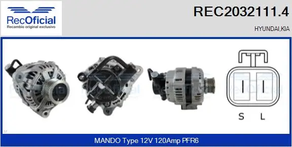 Alternator (REC2032111.4)