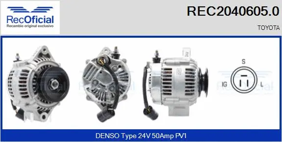 Alternator (REC2040605.0)