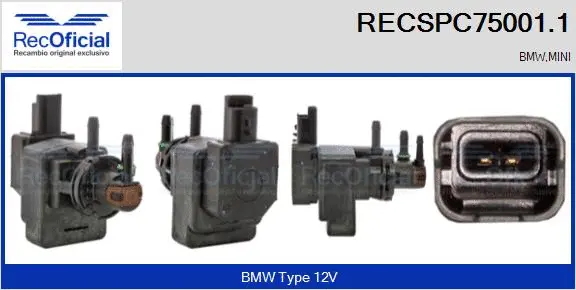 Pressure Converter, exhaust control (RECSPC75001.1)