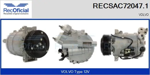 Compressor, air conditioning (RECSAC72047.1)