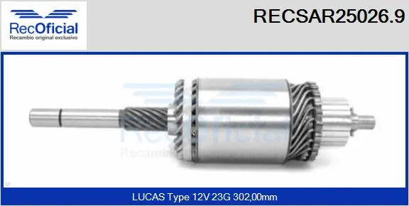 Armature, starter (RECSAR25026.9)