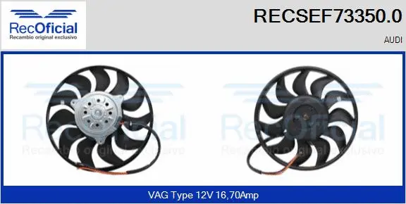 Fan, engine cooling (RECSEF73350.0)