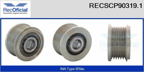 Belt Pulley, alternator (RECSCP90319.1)