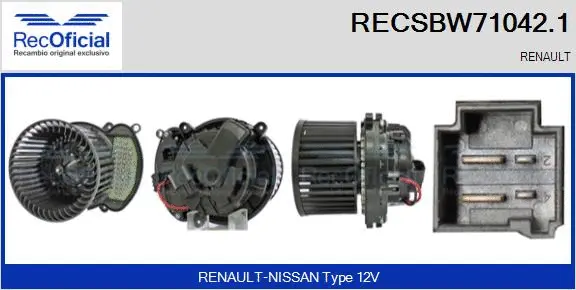Interior Blower (RECSBW71042.1)