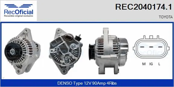 Alternator (REC2040174.1)