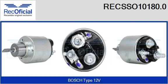 Solenoid Switch, starter (RECSSO10180.0)