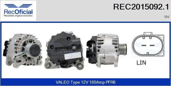 Alternator (REC2015092.1)