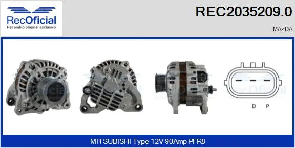 Alternator (REC2035209.0)